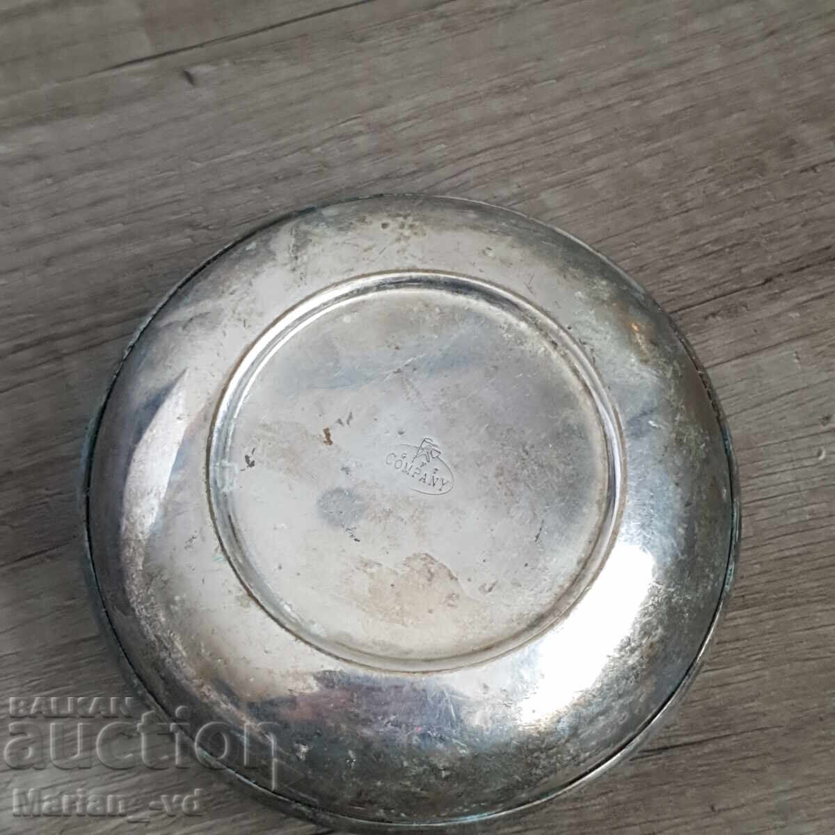 Old silver-plated ashtray - 5 Old silver-plated ashtray - 5
