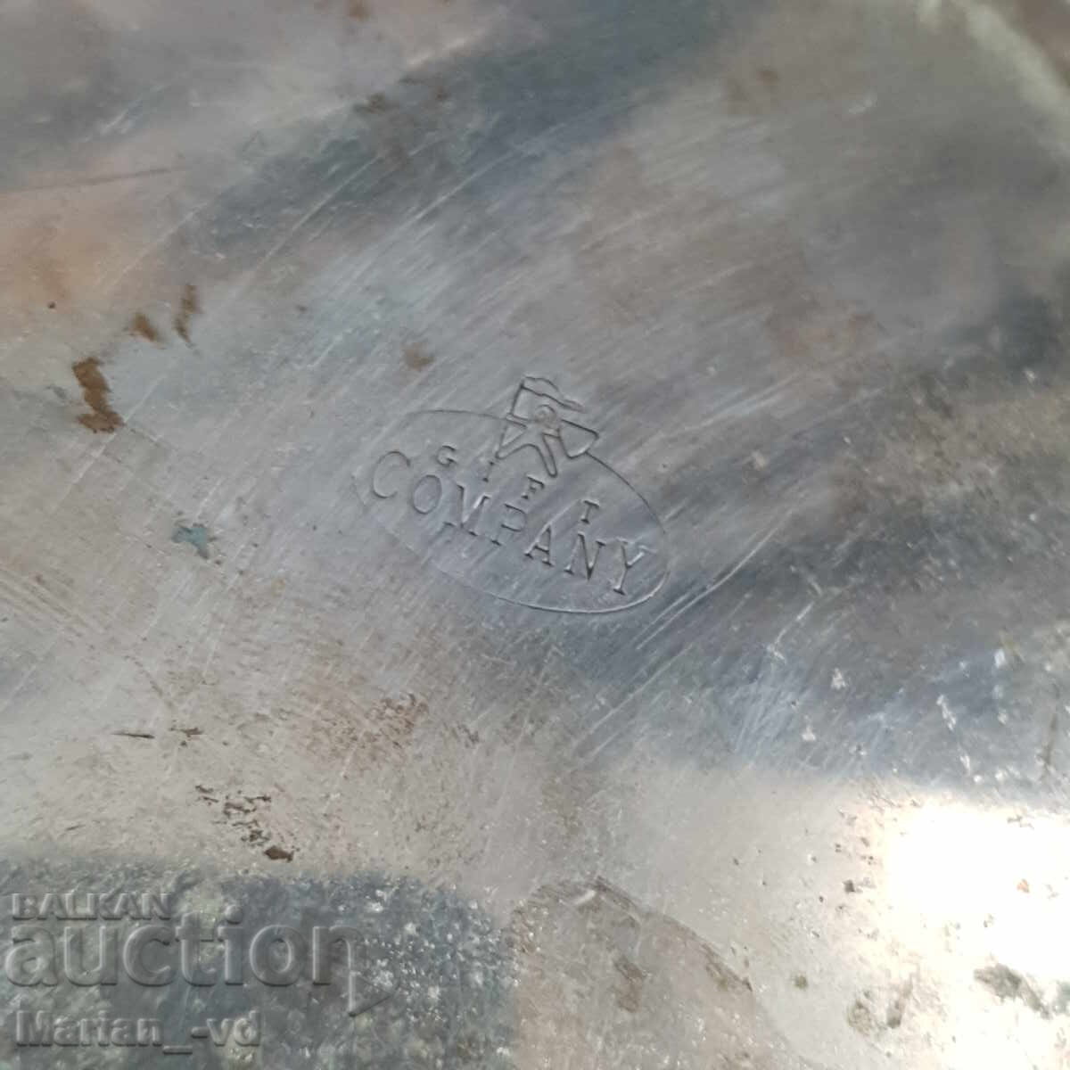 Old silver-plated ashtray - 6 Old silver-plated ashtray - 6