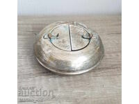 Old silver-plated ashtray