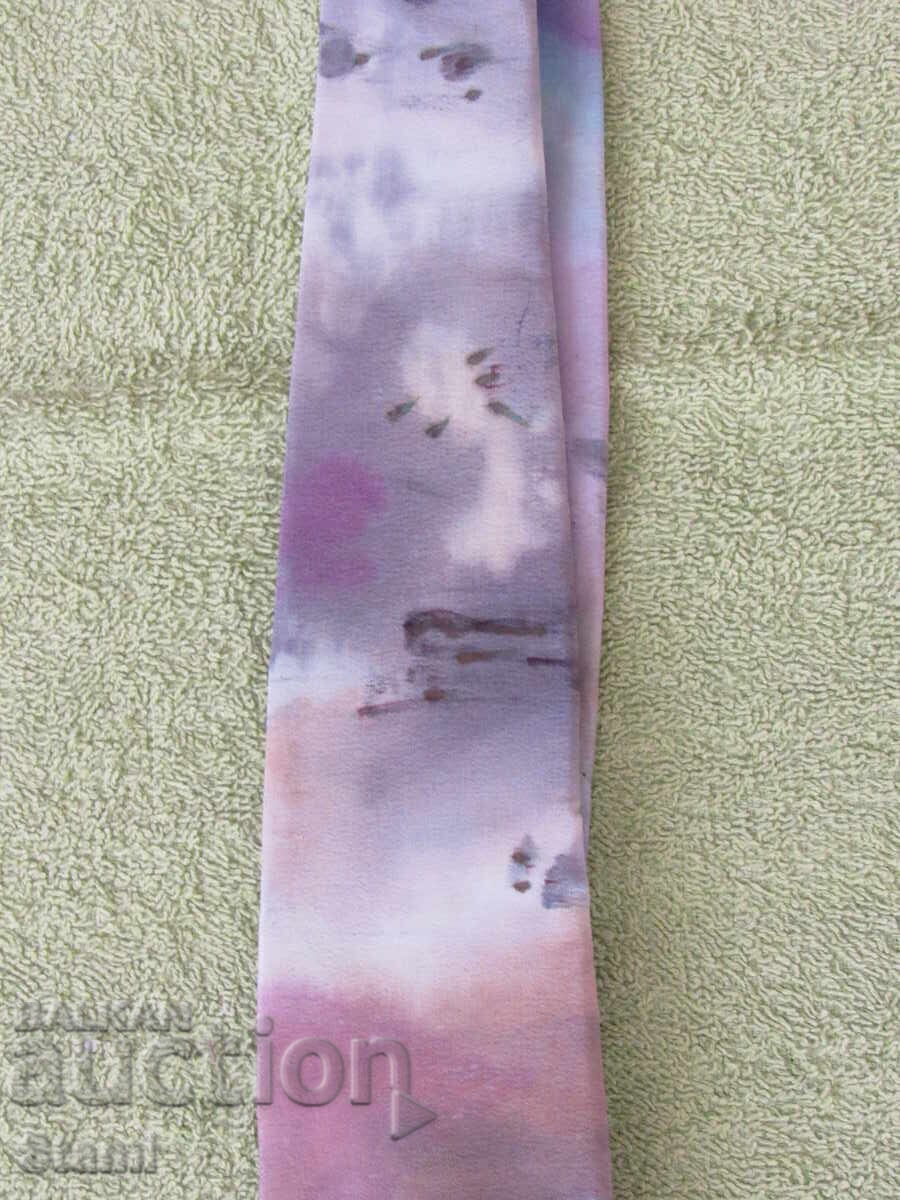 Auction Men's new silk tie, hand-painted Auction Men's new silk tie, hand-painted