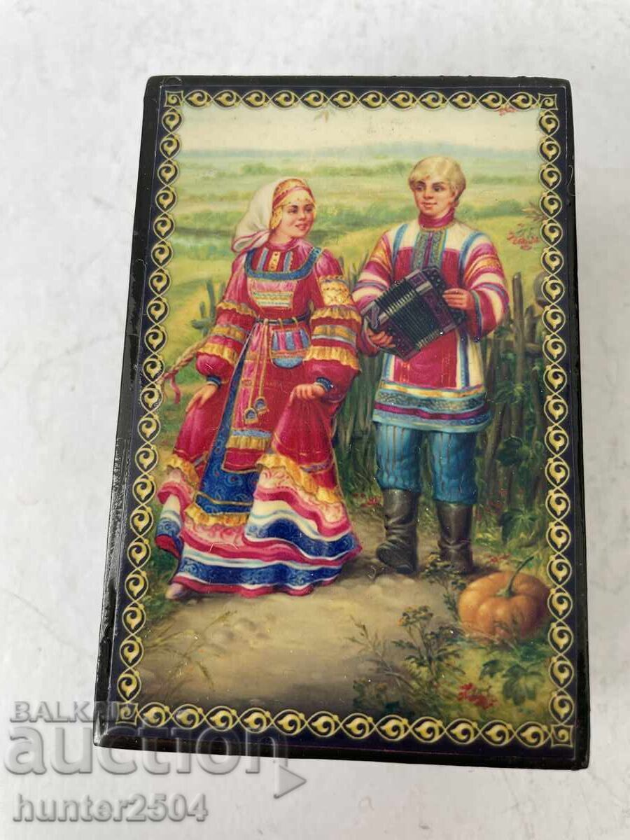 Cutie - 5,5/8,5/ 3 cm URSS, lemn