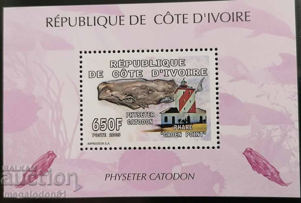 Delivery of Ivory Coast - lighthouses, whales, dolphins Delivery of Ivory Coast - lighthouses, whales, dolphins