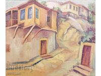 I am selling a painting - landscape - Plovdiv Old Town.