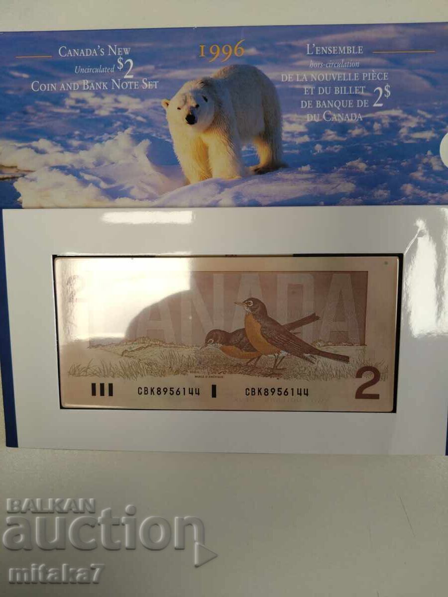 Coin and banknote set, Canada Coin and banknote set, Canada