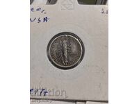 SUA 1 dime 1917 Argint