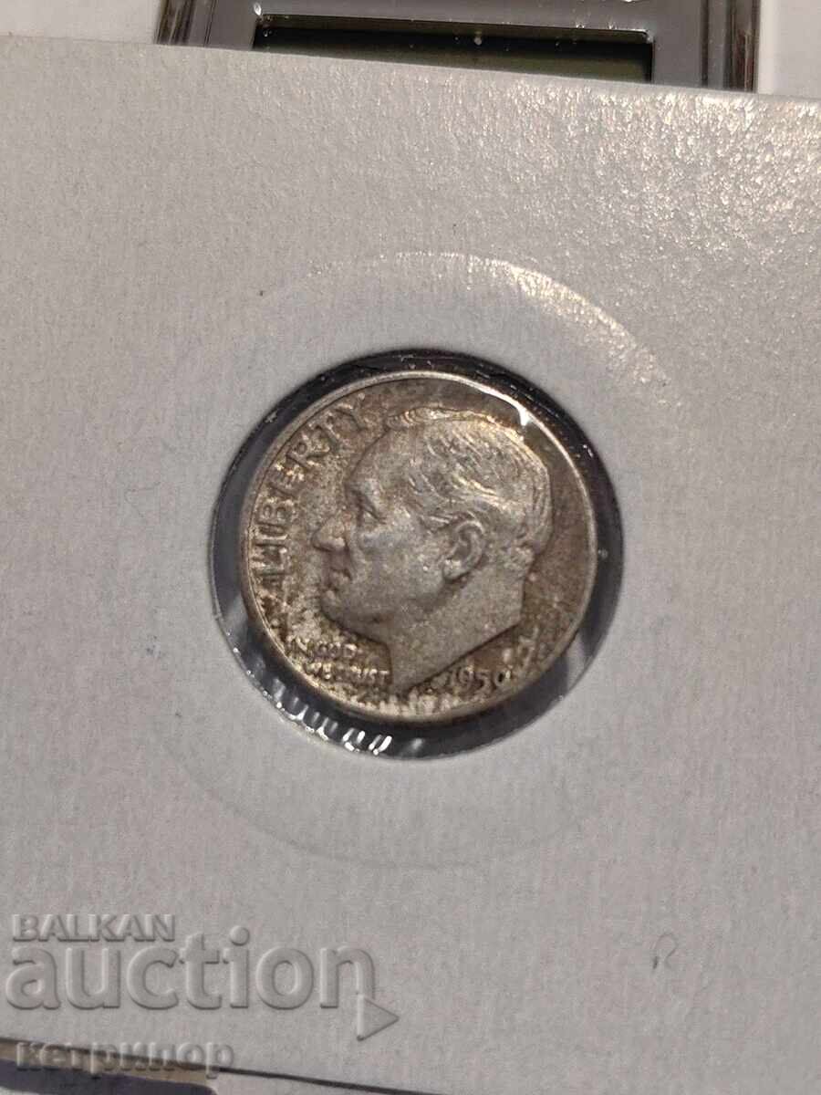 USA 1 dime 1959 Silver with price 12.50 BGN | € 6.39 USA 1 dime 1959 Silver with price 12.50 BGN | € 6.39