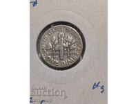 SUA 1 dime 1952 Argint