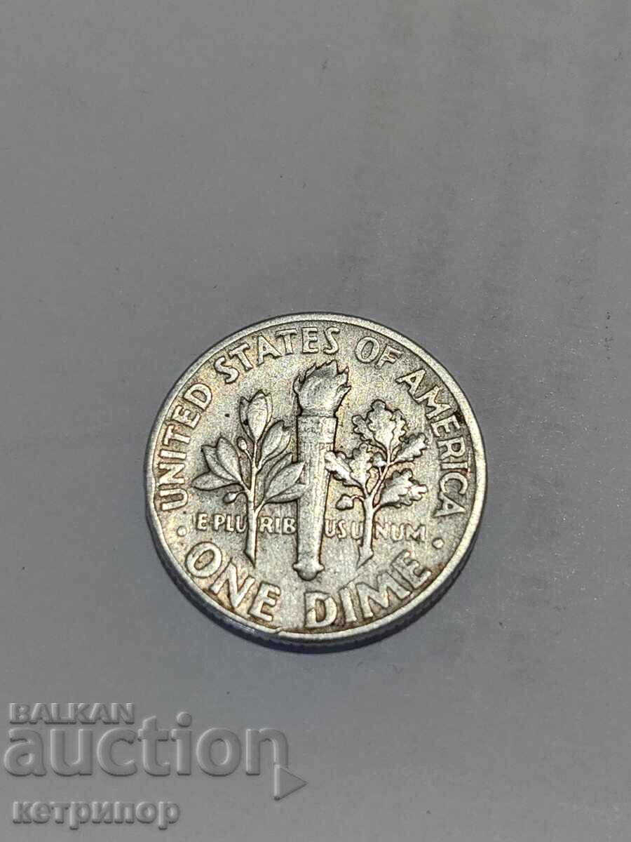 USA 1 dime 1947 Silver with price 13.50 BGN | € 6.90 USA 1 dime 1947 Silver with price 13.50 BGN | € 6.90