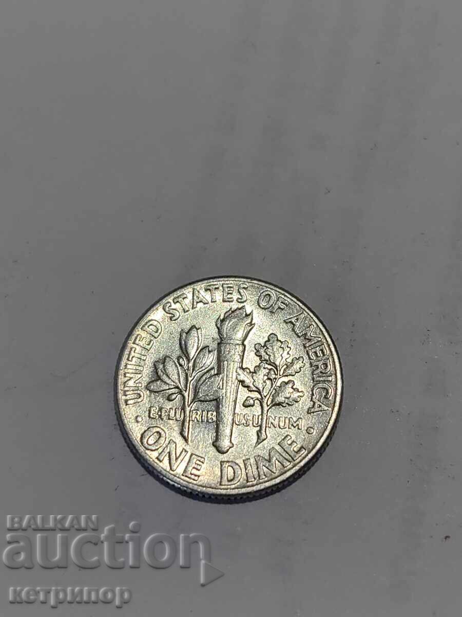 SUA 1 Dime 1953 Argint