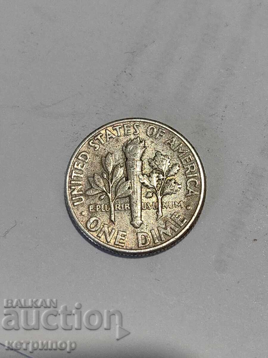 SUA 1 dime 1956 Argint