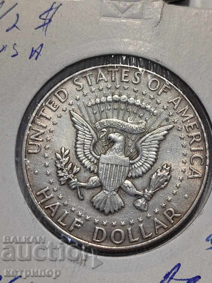 Jumătate de dolar american 1964 Argint