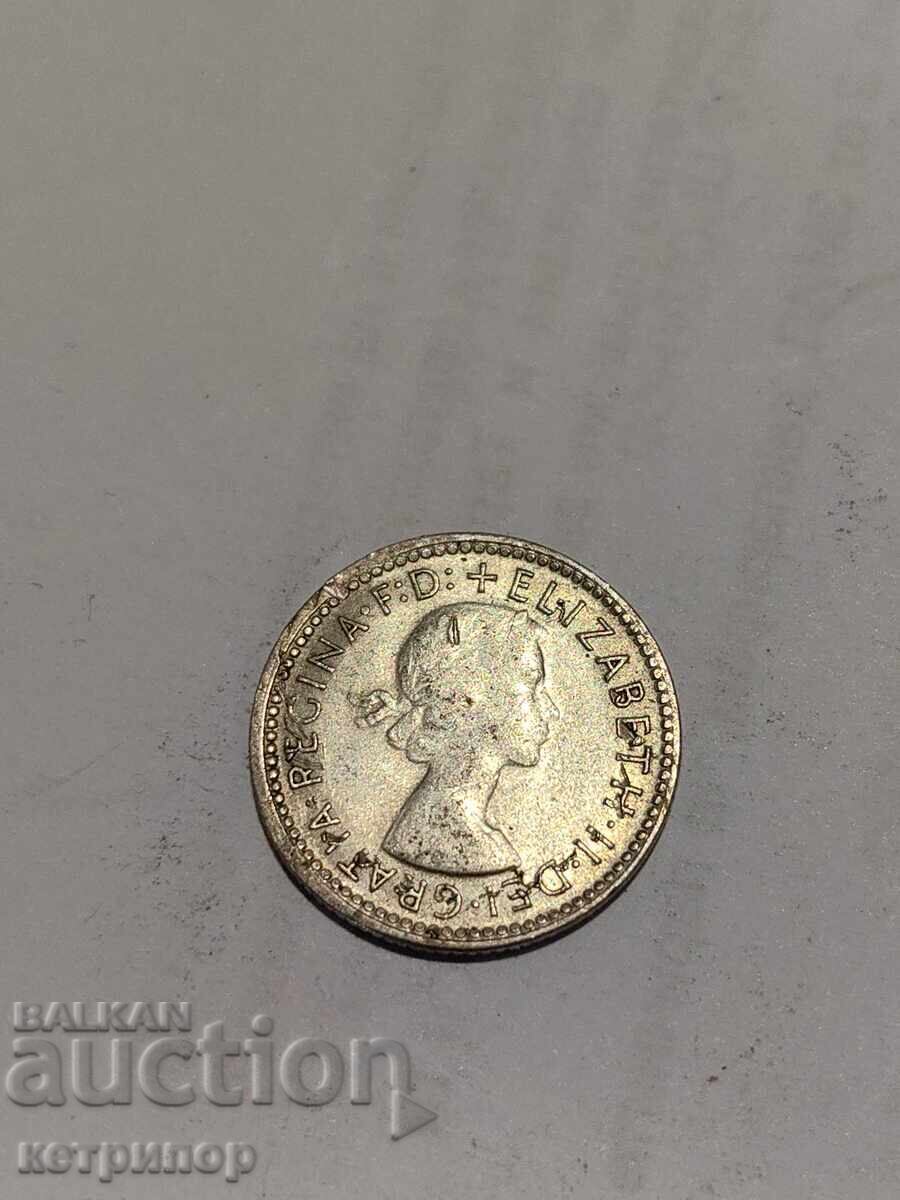 6 pence Australia 1962 Silver with price 16.00 BGN | € 8.18 6 pence Australia 1962 Silver with price 16.00 BGN | € 8.18