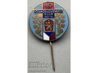 39566 Bulgaria sign 80 years Czechoslovakian club Sofia enamel