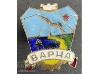 39571 Bulgaria badge Badge of Honor city of Varna enamel on screw