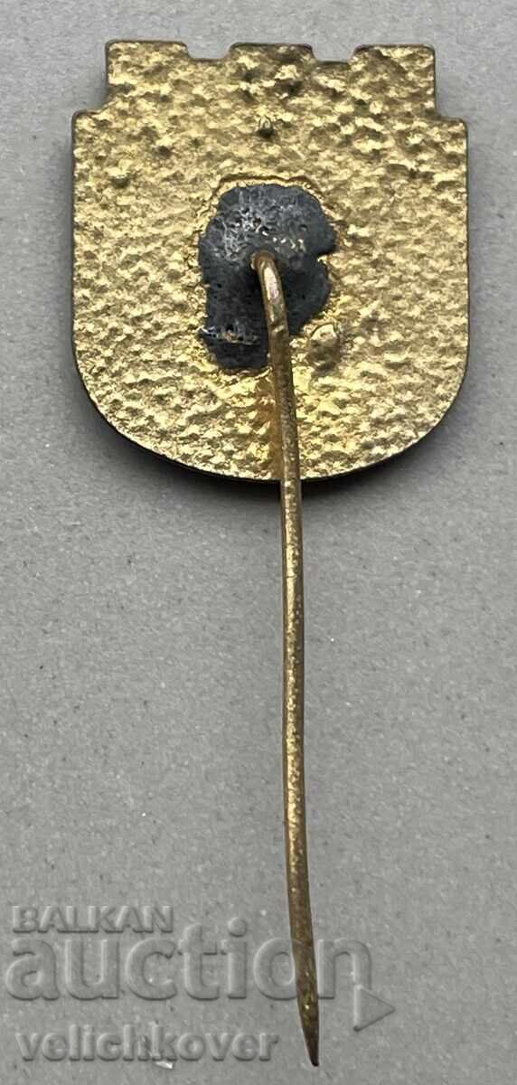 39572 Bulgaria sign BSFS city Shumen enamel with price 5.00 BGN | € 2.56