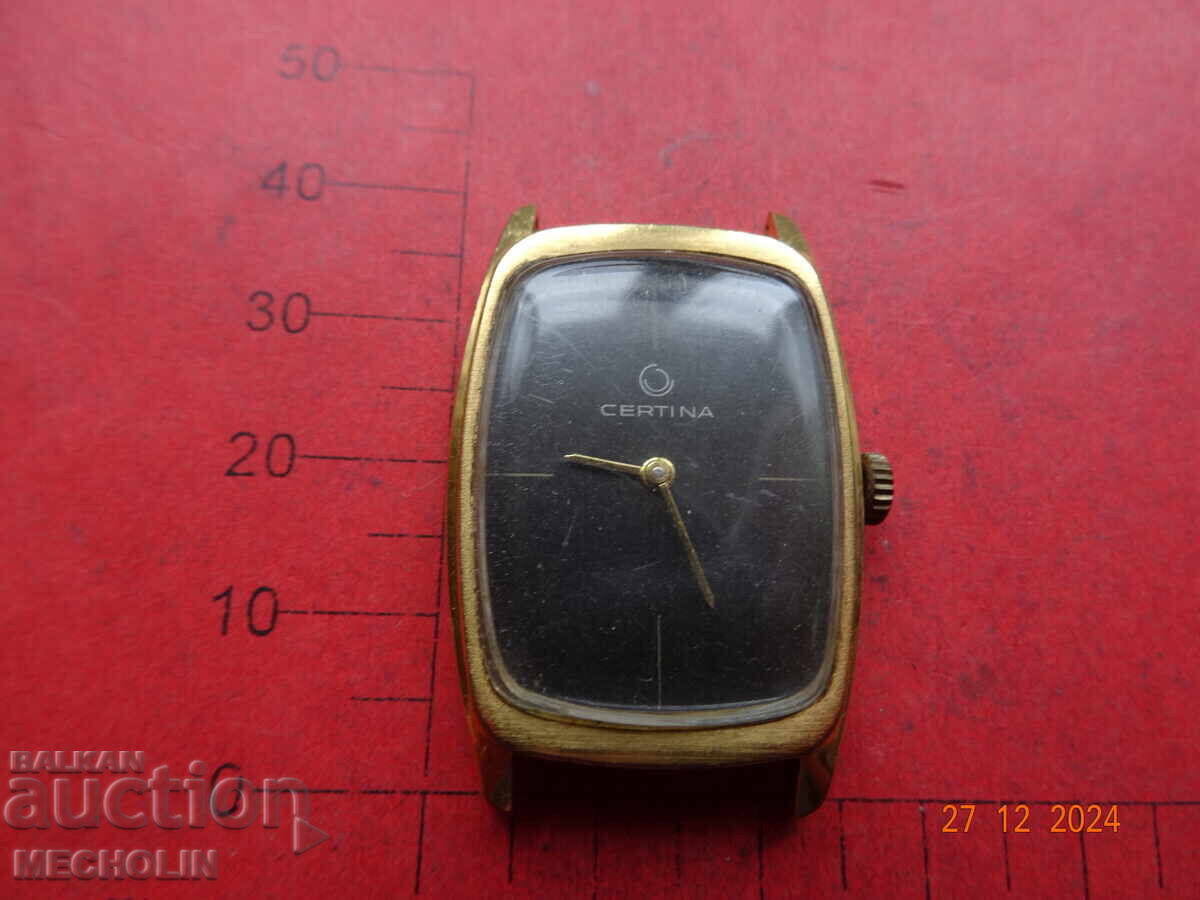 Delivery of SWISS CERTINA WATCH GOLD PLATED AU 10