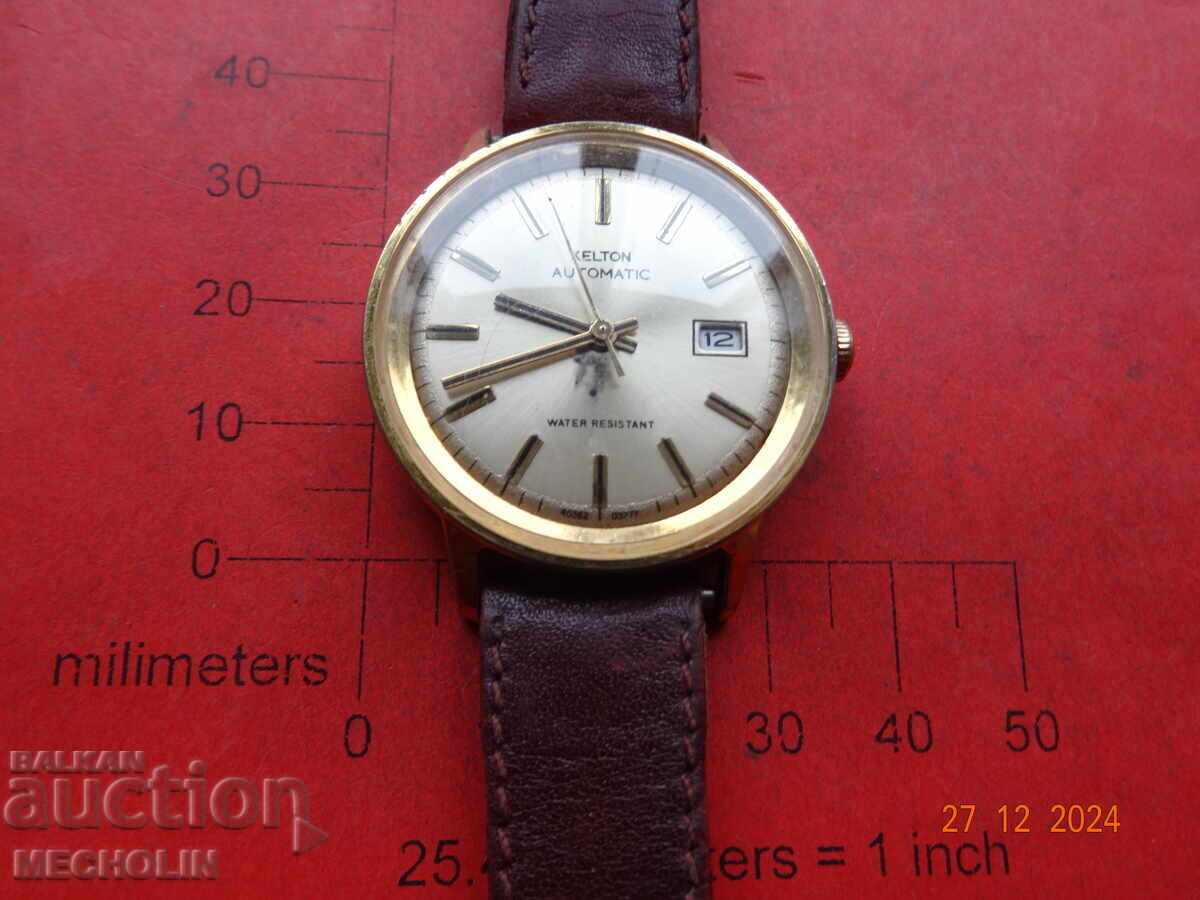 Auction KELTON AUTOMATIC GOLD PLATED WATCH Auction KELTON AUTOMATIC GOLD PLATED WATCH