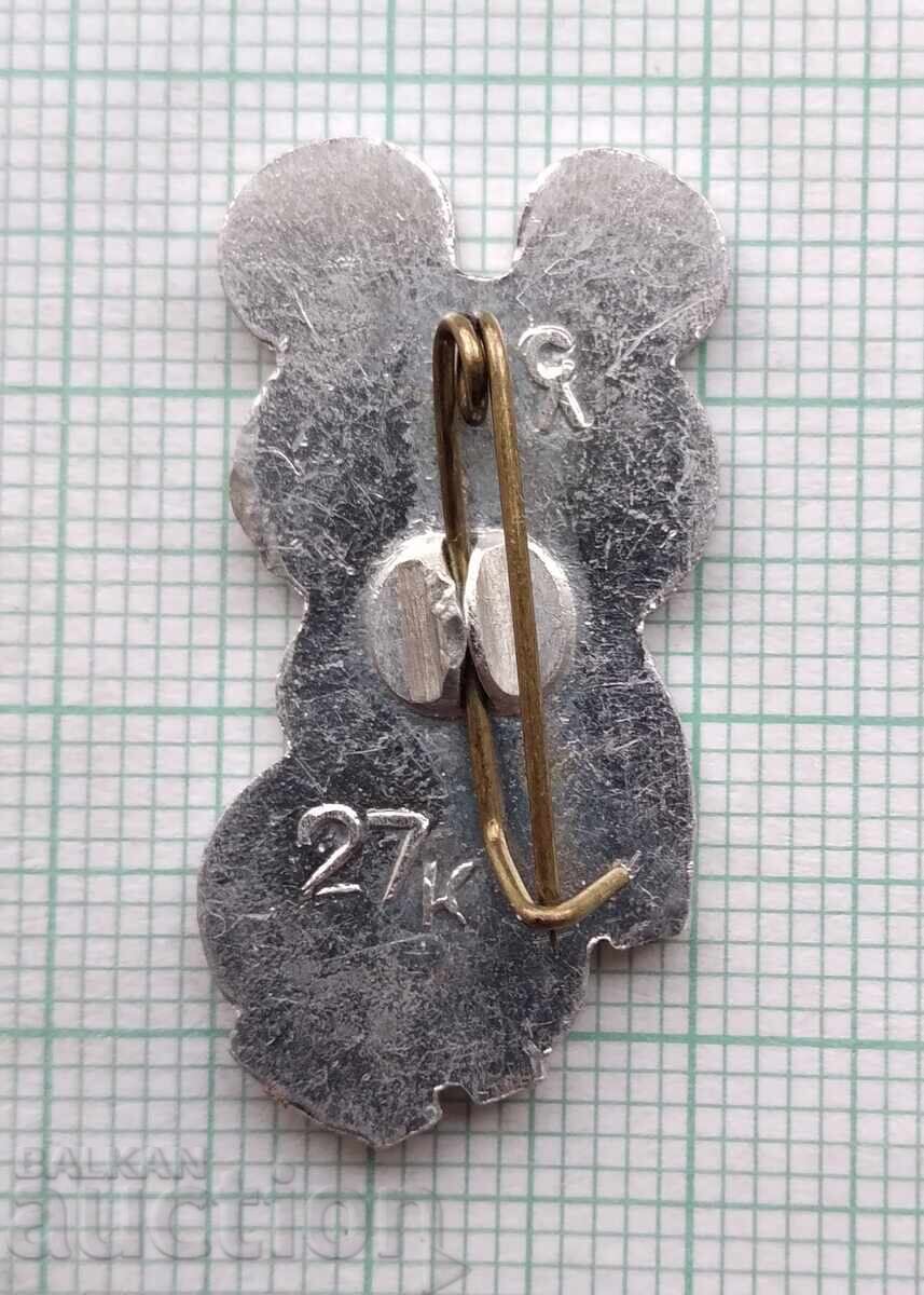 Auction 17322 Badge - Olympics Moscow 1980 - Misha Auction 17322 Badge - Olympics Moscow 1980 - Misha