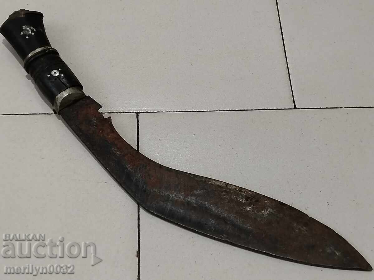 Old forged kukri knife without scabbard, mahera blade with price 88.00 BGN | € 44.99 Old forged kukri knife without scabbard, mahera blade with price 88.00 BGN | € 44.99