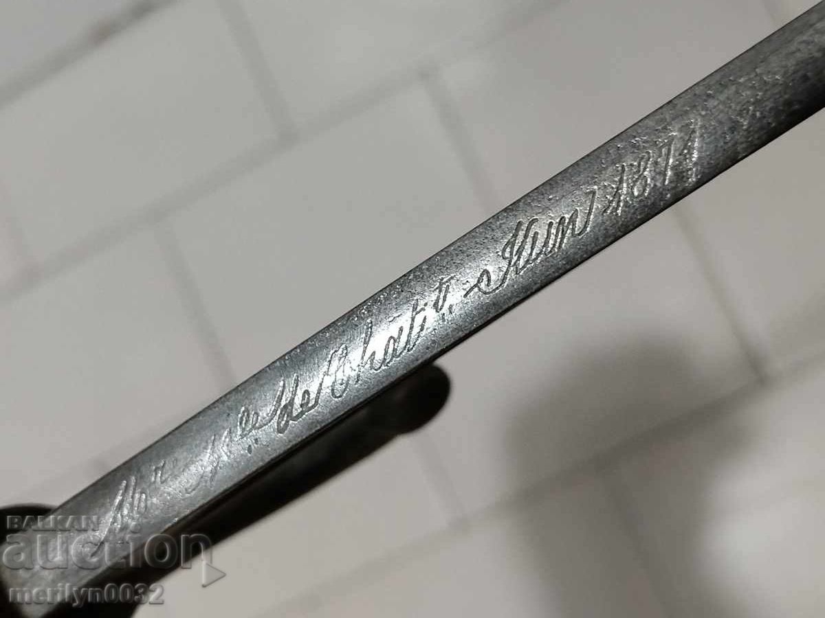 Bayonet knife bayonet scimitar without scabbard for rifle Shaspo RTOV cleaver - 6 Bayonet knife bayonet scimitar without scabbard for rifle Shaspo RTOV cleaver - 6