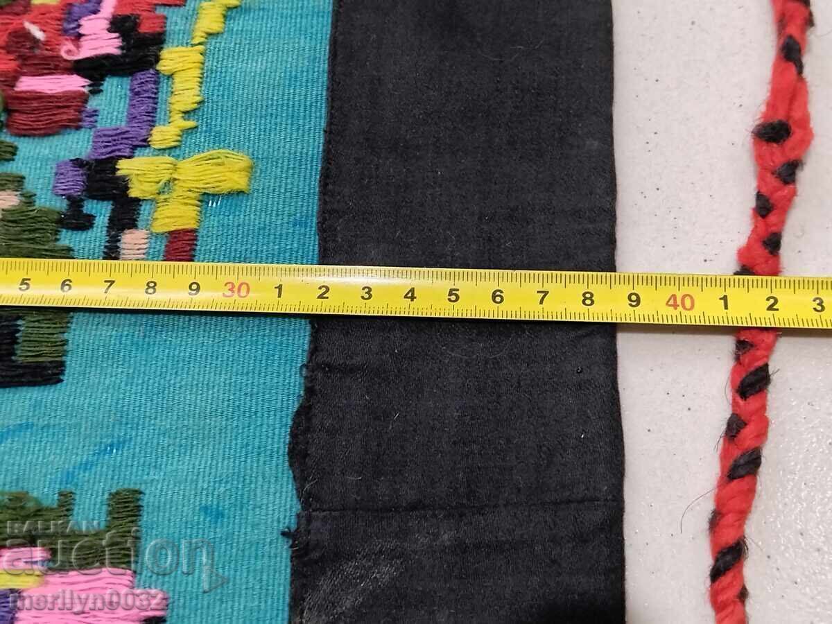 Șorț vechi țesut, brodat și brodat, costum, sukman - 5