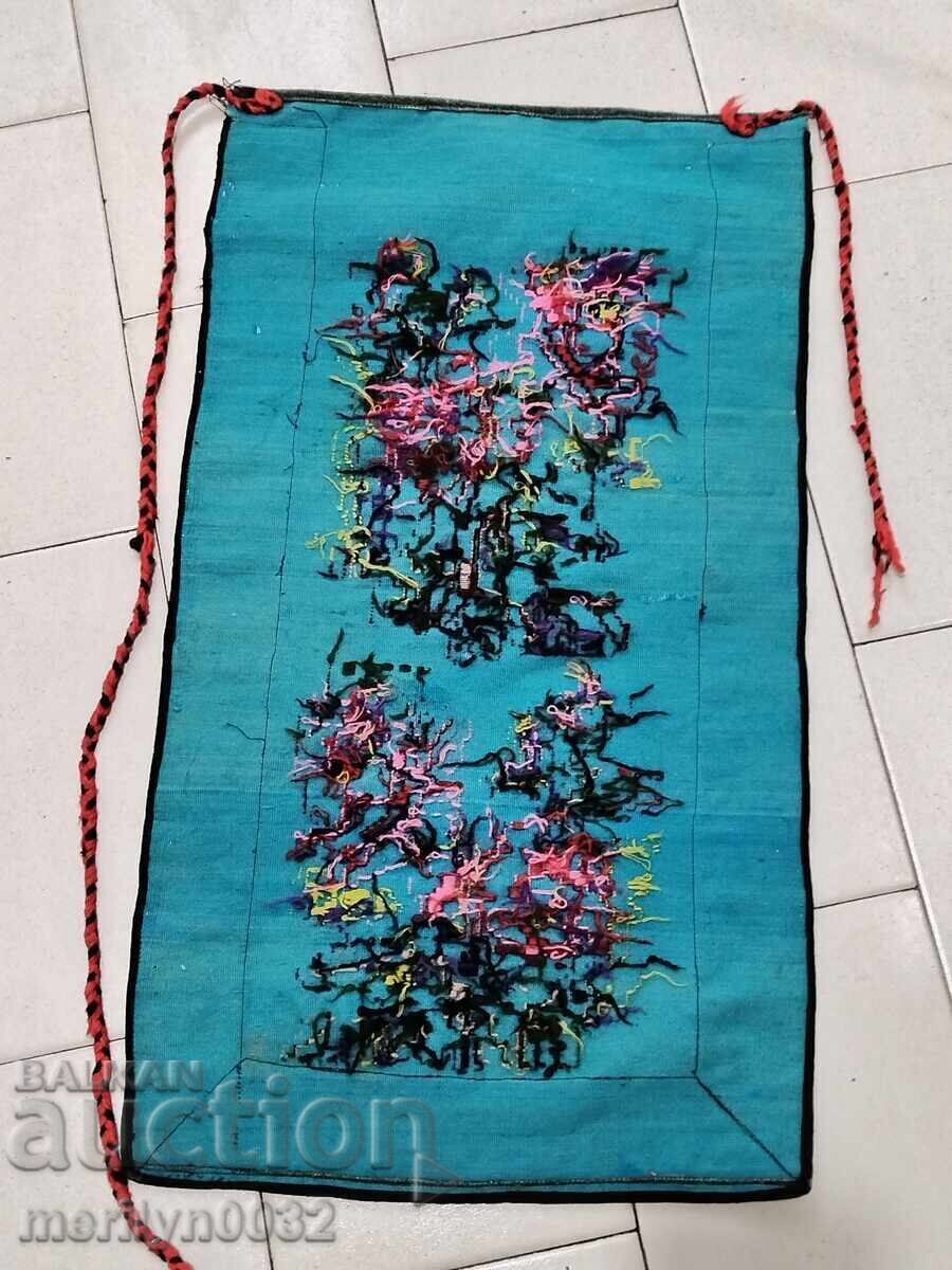 Șorț vechi țesut, brodat și brodat, costum, sukman - 6