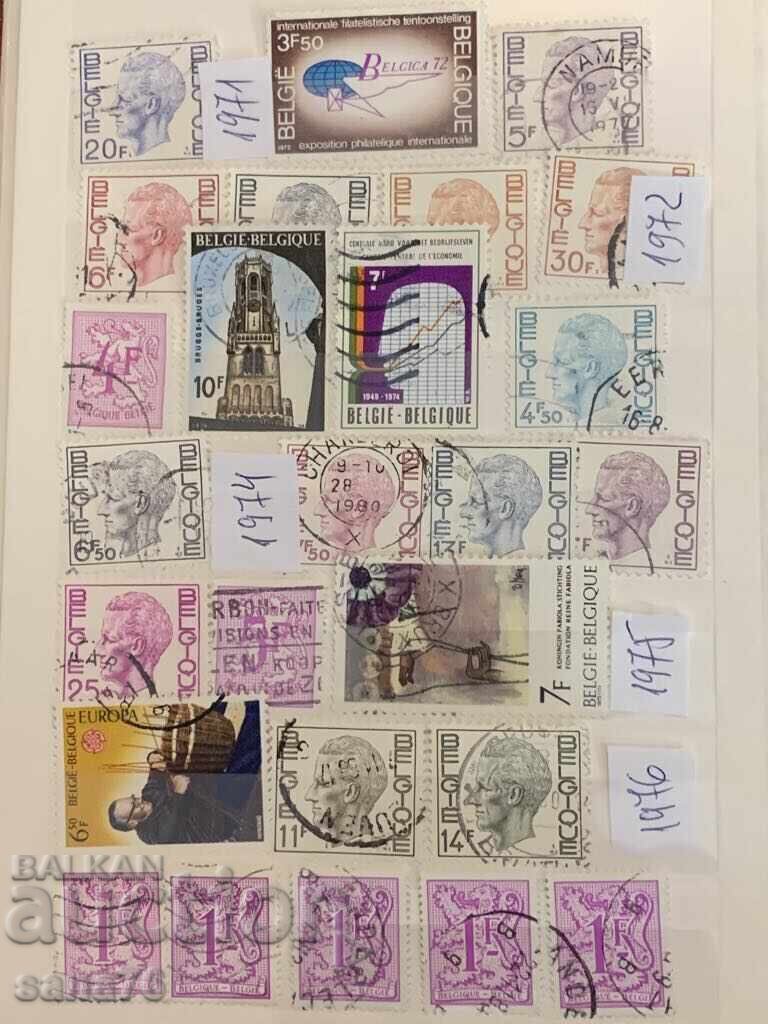 Лот стари марки от Белгия-От 1951 до 1984г-86 броя с цена € 2.50 | 4.89 лв.