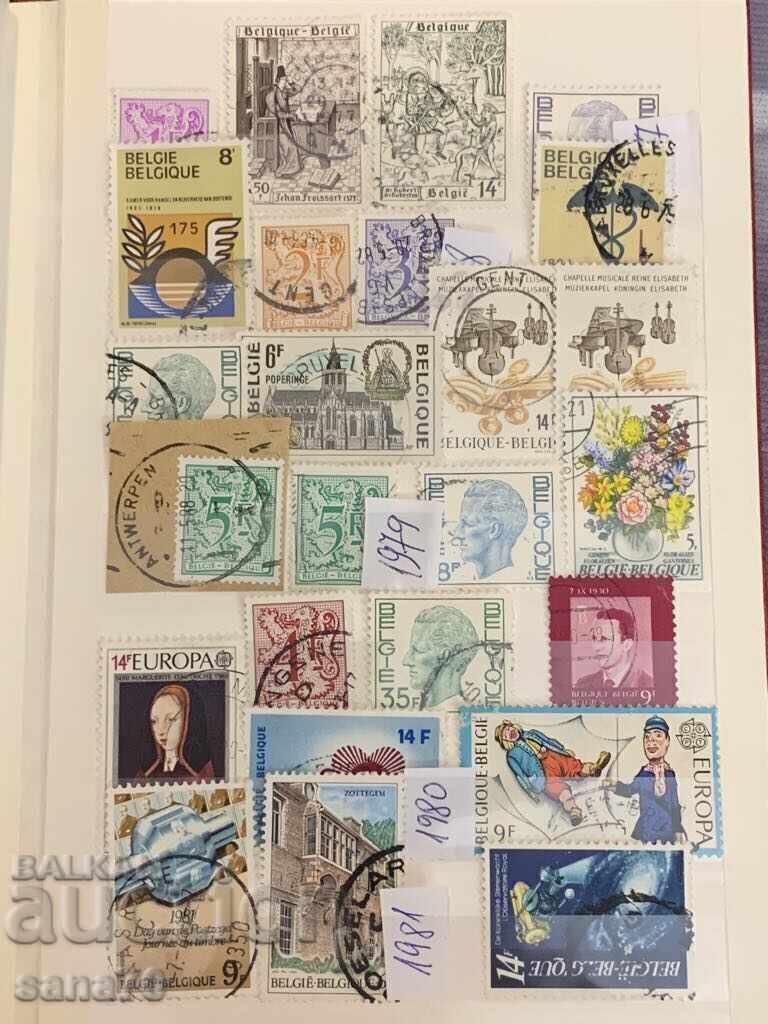 Auction Lot of old stamps from Belgium - From 1951 to 1984 - 86 pieces Auction Lot of old stamps from Belgium - From 1951 to 1984 - 86 pieces