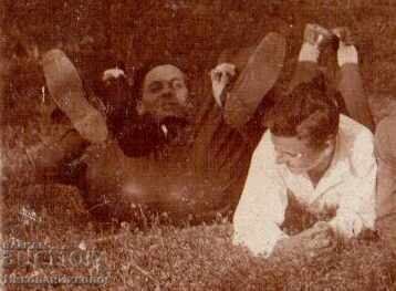 OLD PHOTO OUTING LYING ON THE GRASS D231 with price 4.00 BGN | € 2.05