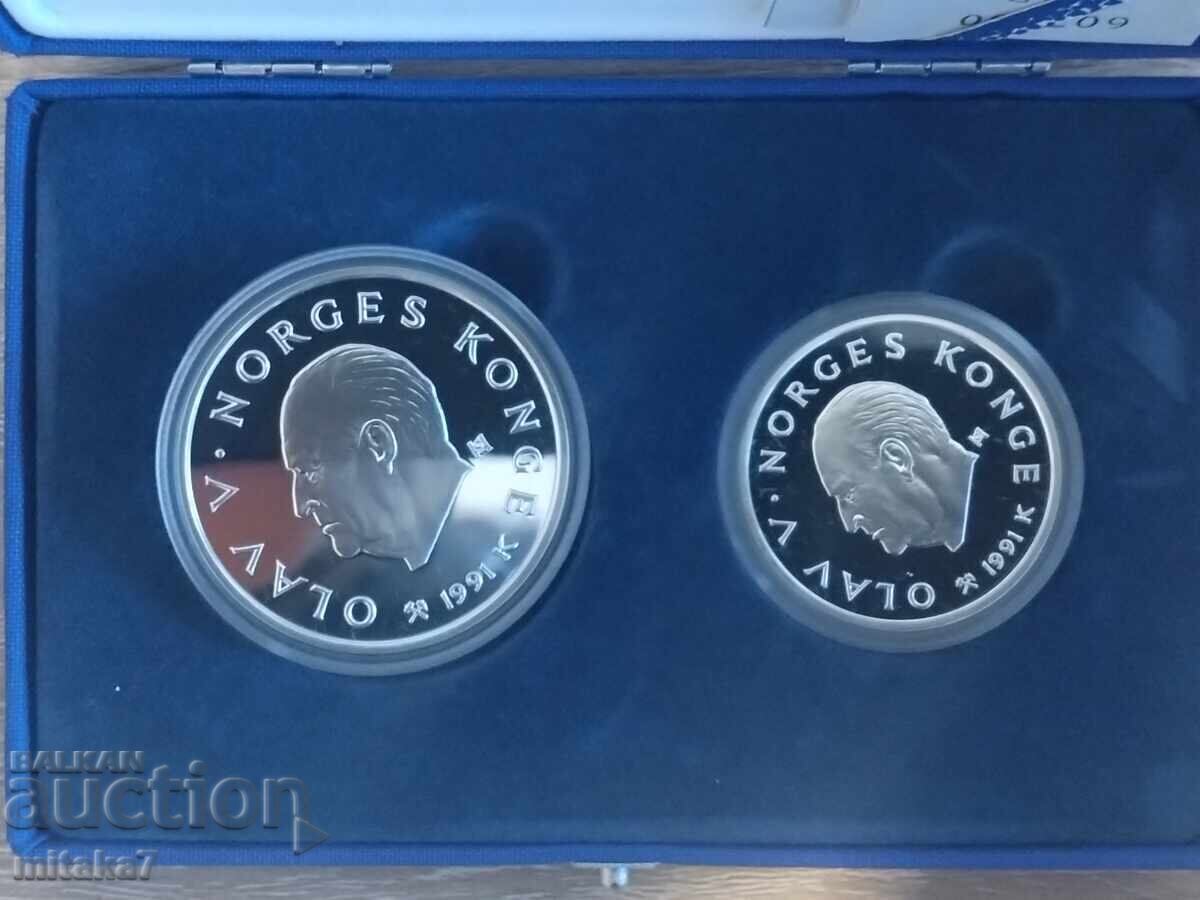 Auction Lillehammer'94 silver coin set Auction Lillehammer'94 silver coin set
