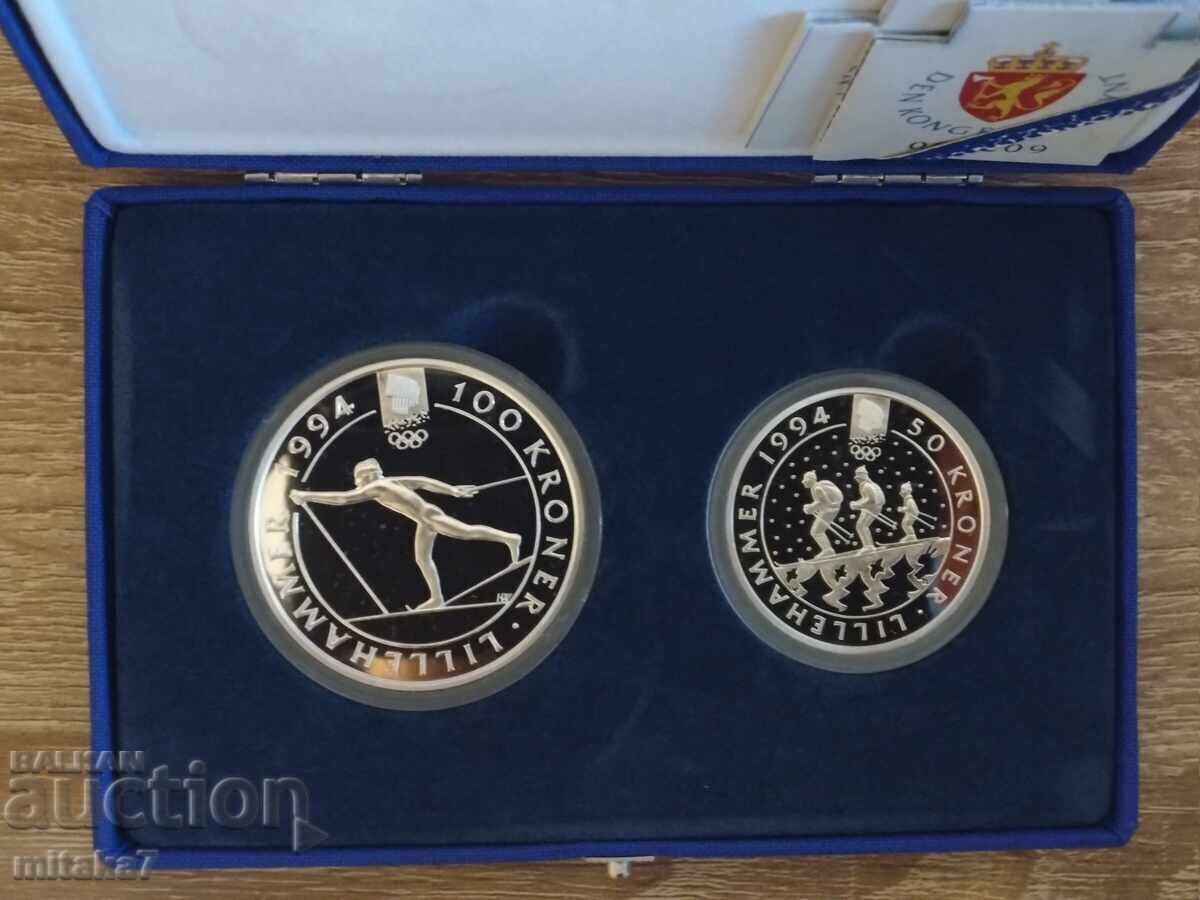 Lillehammer'94 silver coin set Lillehammer'94 silver coin set