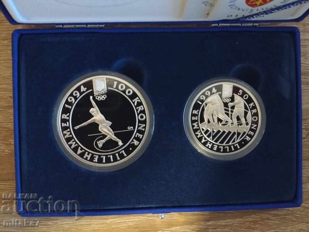 Lillehammer'94 silver coin set