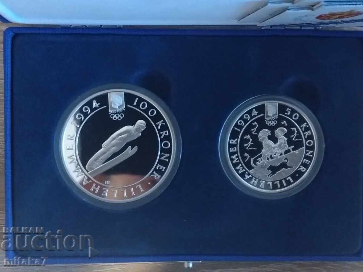 Lillehammer'94 silver coin set