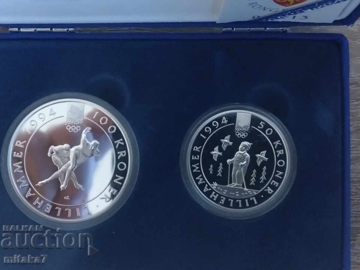 Παράδοση Σετ ασημένια νομίσματα Lillehammer'94 Παράδοση Σετ ασημένια νομίσματα Lillehammer'94