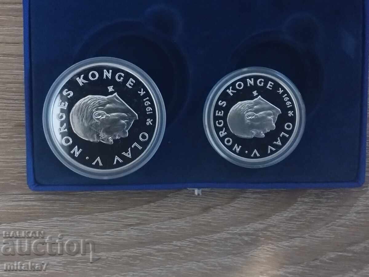 Σετ ασημένια νομίσματα Lillehammer'94 - 5 Σετ ασημένια νομίσματα Lillehammer'94 - 5