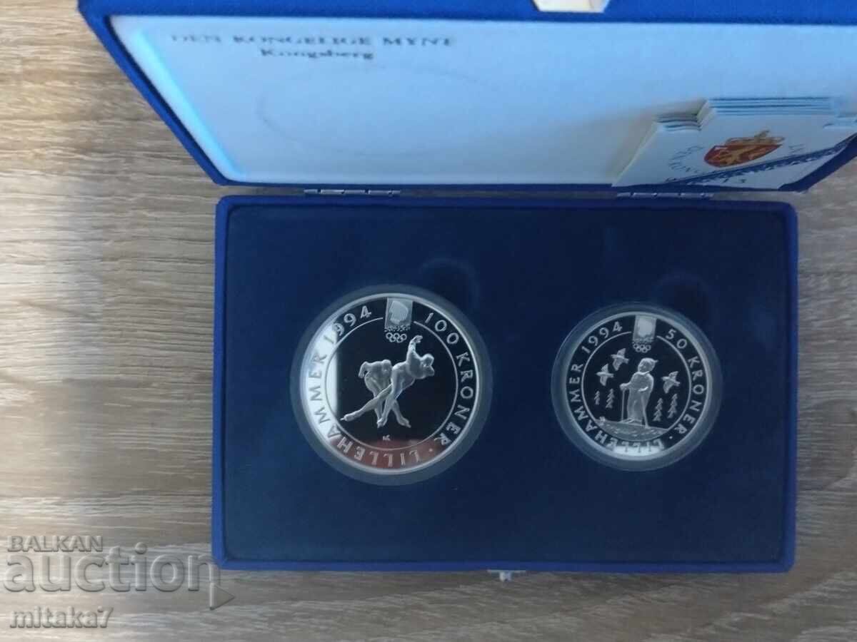 Lillehammer'94 silver coin set