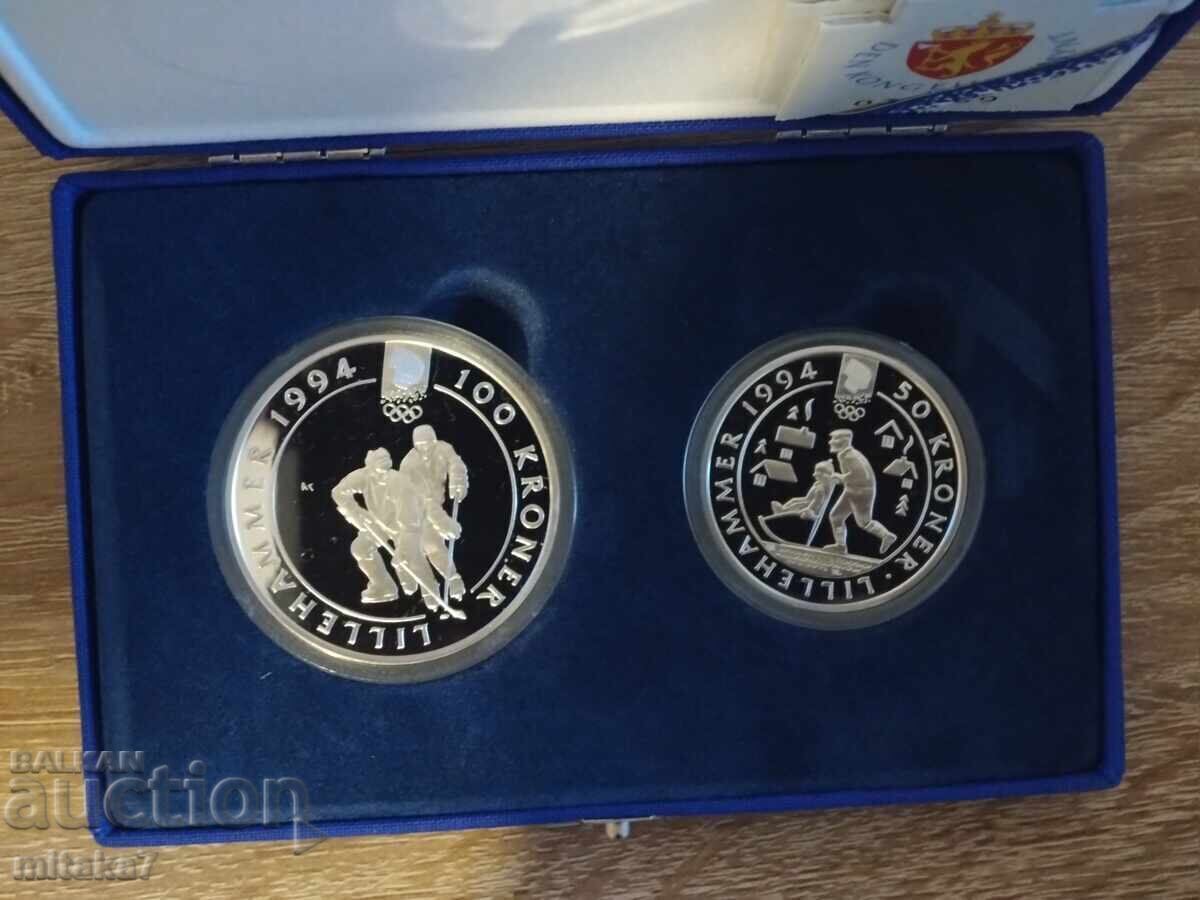 Lillehammer'94 silver coin set Lillehammer'94 silver coin set