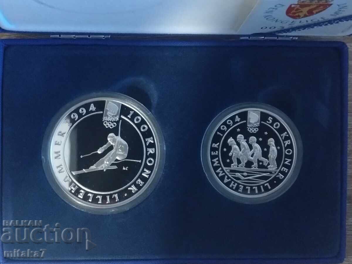 Lillehammer'94 silver coin set