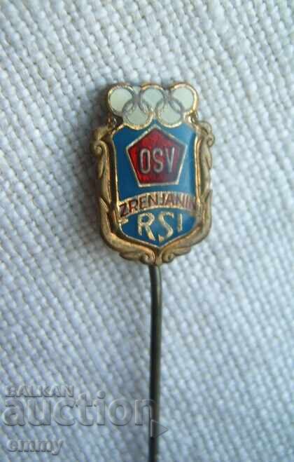Football Badge - Sports Association of Zrenjanin, Serbia with price 2.50 BGN | € 1.28 Football Badge - Sports Association of Zrenjanin, Serbia with price 2.50 BGN | € 1.28
