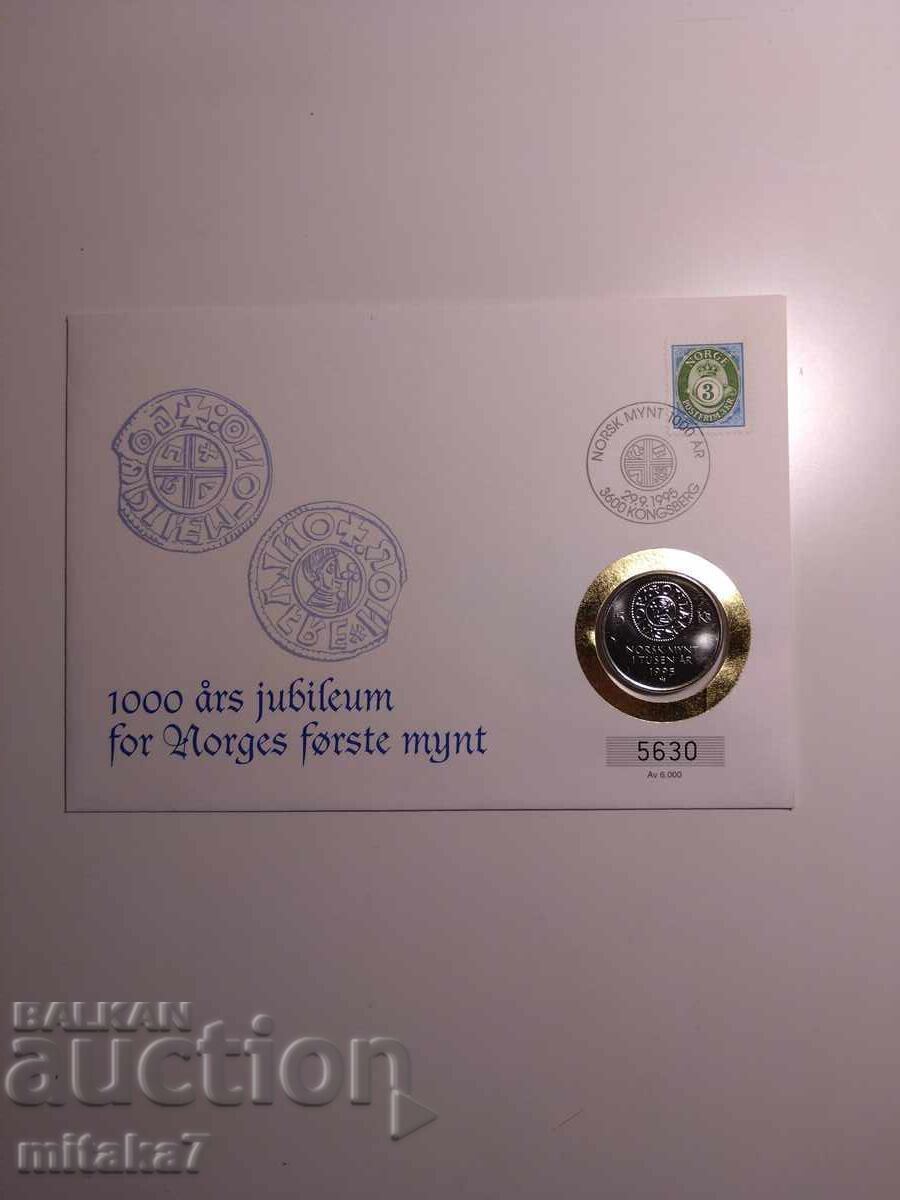 5 kroner 1995, Norway 5 kroner 1995, Norway