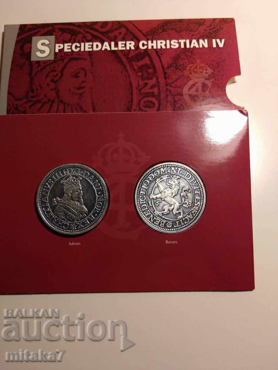 COPIE monedă de argint, Christian IV, Norvegia cu preț € 16.00 | 31.29 BGN