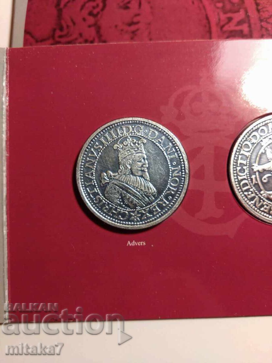 Livrarea COPIE monedă de argint, Christian IV, Norvegia
