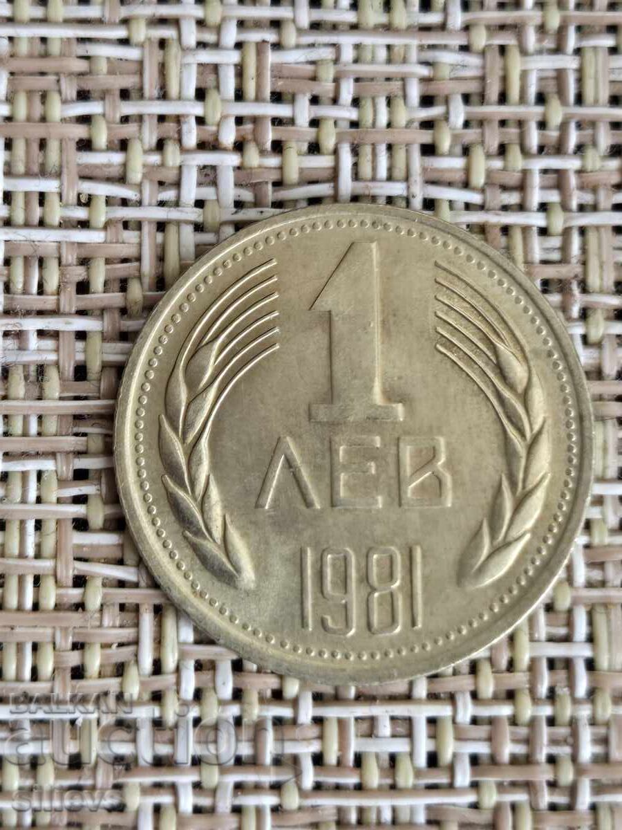 1 lev 1981 UNC