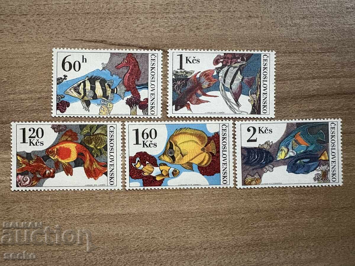 Czechoslovakia - Aquarium fish (1975) MNH