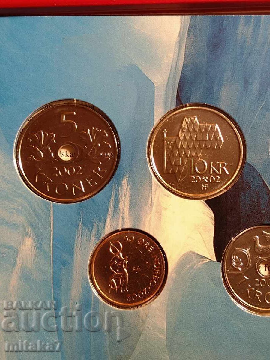 Σετ νομισμάτων, Νορβηγία, 2002. - 6 Σετ νομισμάτων, Νορβηγία, 2002. - 6