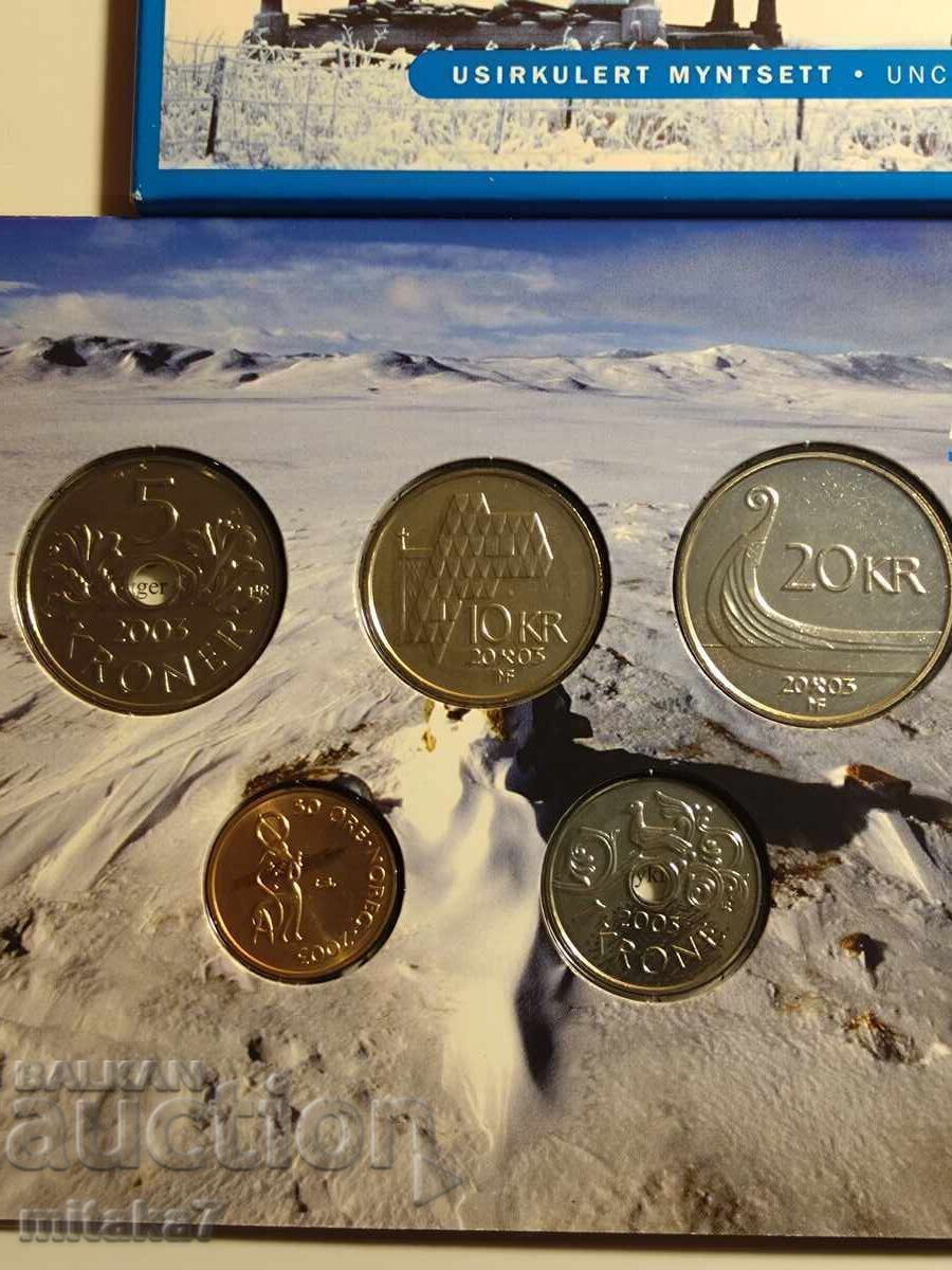 Set de monede, Norvegia, 2003. - 5