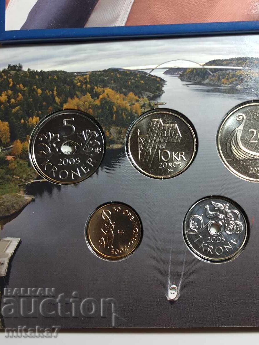 Σετ νομισμάτων, Νορβηγία, 2005. - 5 Σετ νομισμάτων, Νορβηγία, 2005. - 5