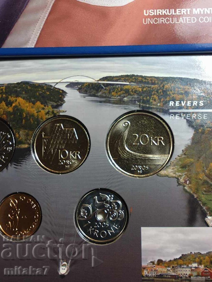 Σετ νομισμάτων, Νορβηγία, 2005. - 6