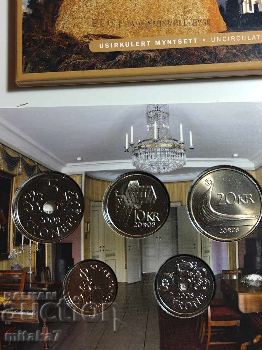 Σετ νομισμάτων, Νορβηγία, 2008. - 7