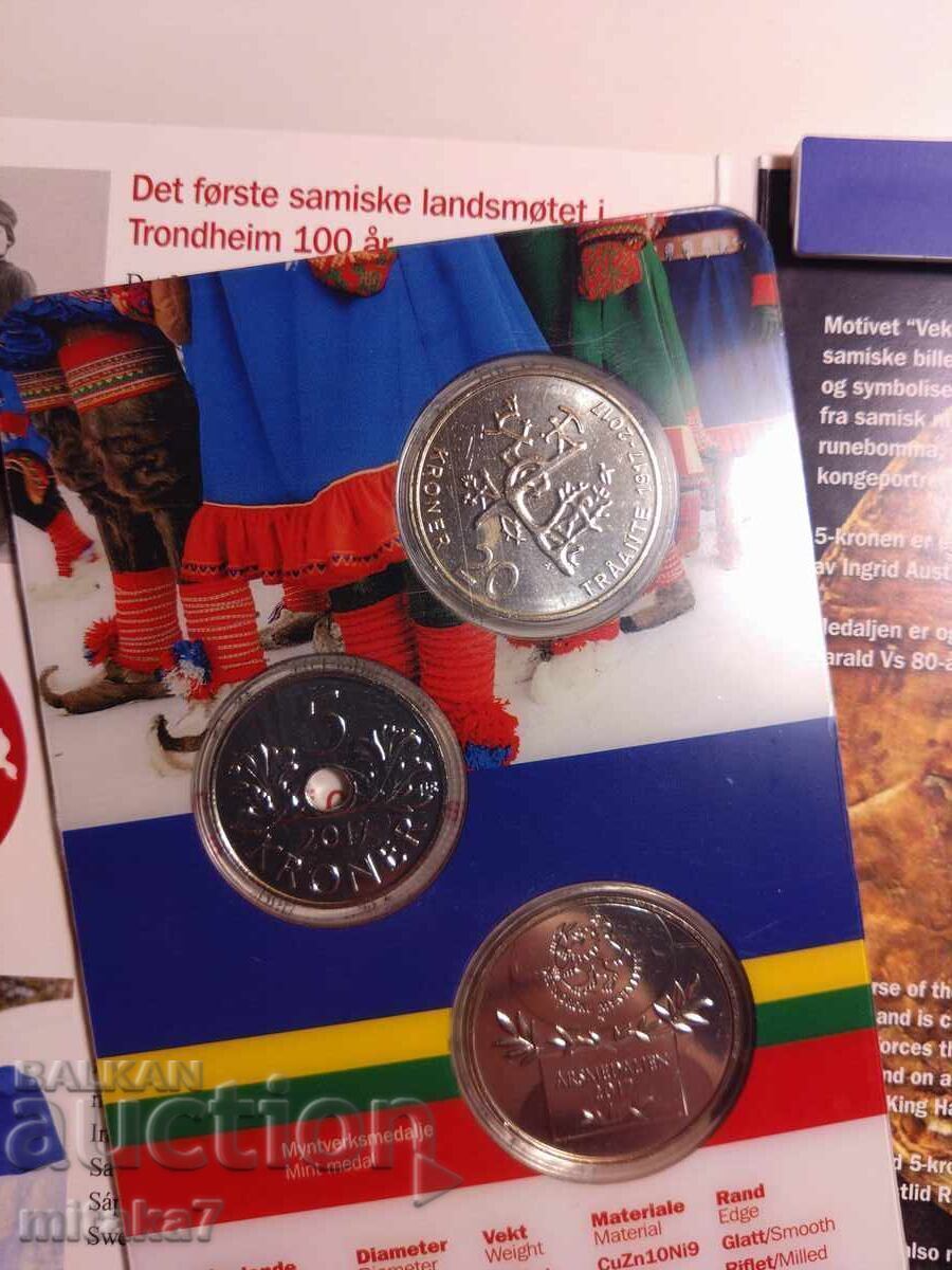 Delivery of Coin set and medal, Norway, 2017.